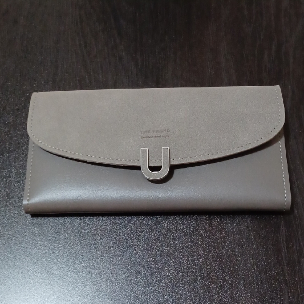 Taupe Leather Wallet